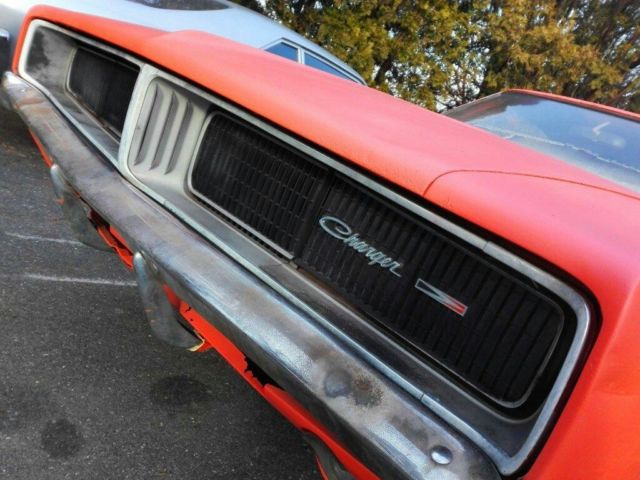 1969 Orange Dodge Charger Coupe