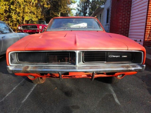 1969 Orange Dodge Charger Coupe
