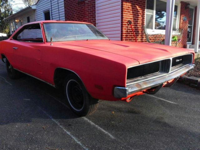 1969 Orange Dodge Charger Coupe