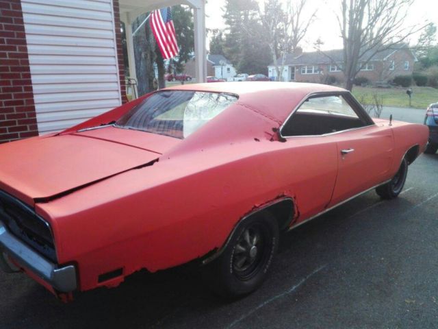 1969 Orange Dodge Charger Coupe