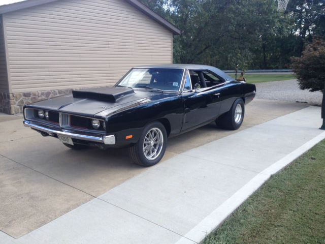 1969 Black Dodge Charger Hardtop