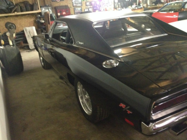 1969 Black Dodge Charger Hardtop