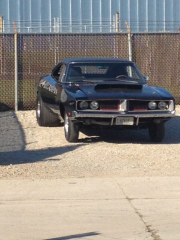 1969 Black Dodge Charger Hardtop