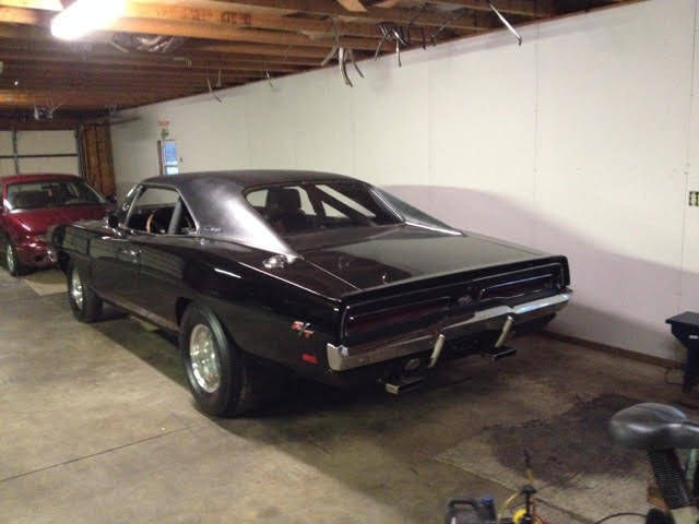 1969 Black Dodge Charger Hardtop