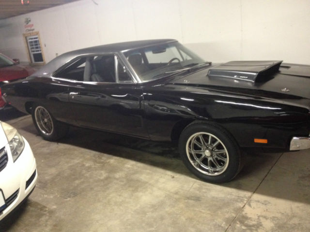1969 Black Dodge Charger Hardtop