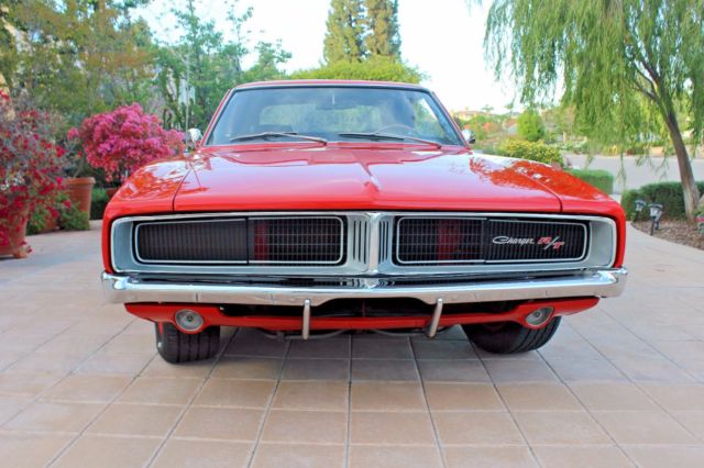 1969 Red Dodge Charger Hardtop