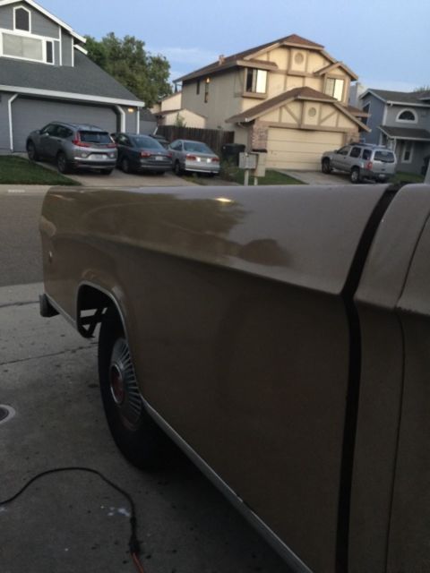 1969 Beige Dodge D-100 truck Pickup
