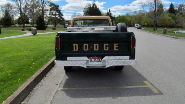 1969 Green / Gold Dodge Other Pickups Regular Cab Truck