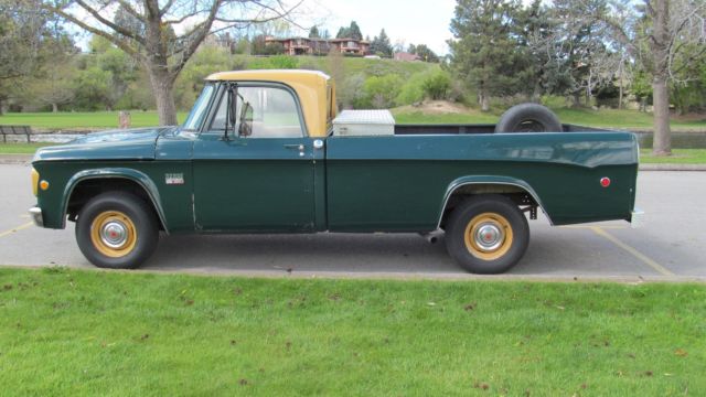 1969 Green / Gold Dodge Other Pickups Regular Cab Truck