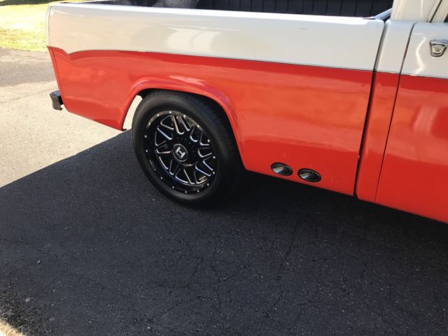 1969 white/orange Dodge Other Pickups Extended Crew Cab Pickup