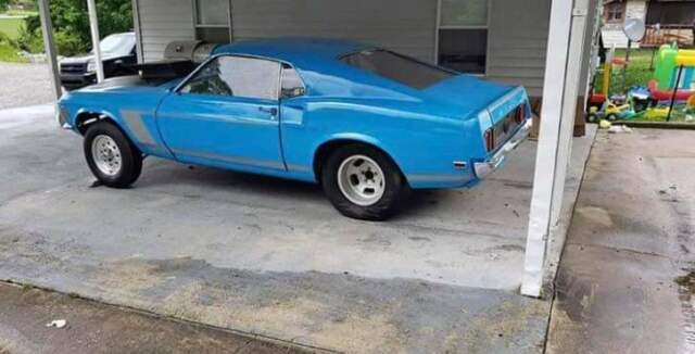 1969 Blue Ford Mustang Fastback