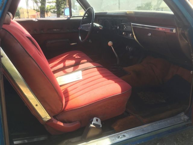 1969 Blue Chevrolet El Camino Coupe