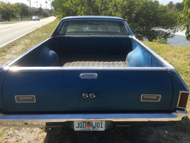 1969 Blue Chevrolet El Camino Coupe