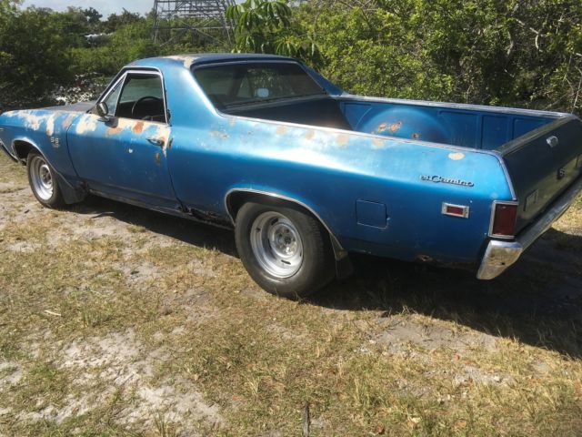 1969 Blue Chevrolet El Camino Coupe