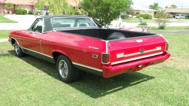 1969 Red Chevrolet El Camino PICK UP