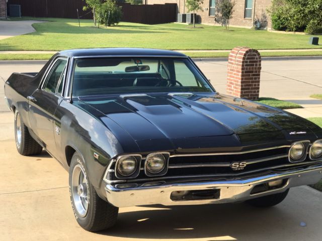 1969 Black Chevrolet El Camino Ute