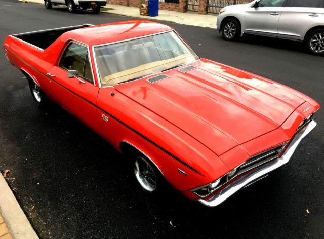 1969 Red Chevrolet El Camino Standard Cab Pickup