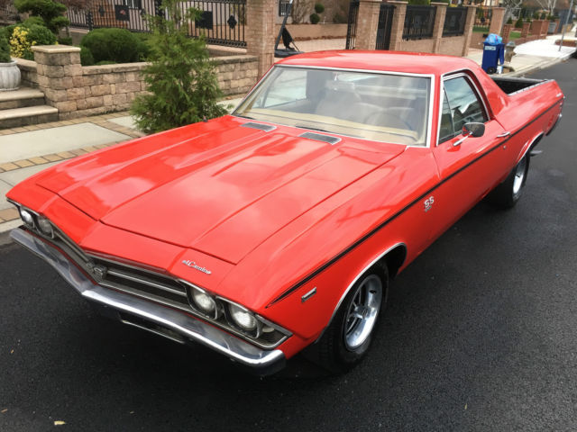1969 Red Chevrolet El Camino Standard Cab Pickup