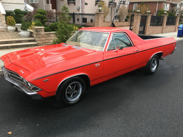 1969 Red Chevrolet El Camino Standard Cab Pickup