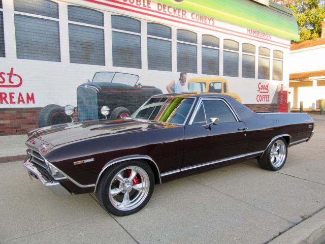 1969 Black Cherry Chevrolet Chevelle Standard Cab Pickup