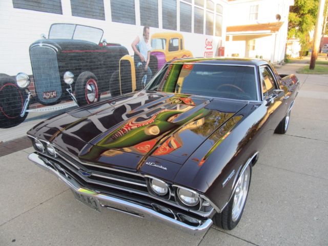 1969 Black Cherry Chevrolet Chevelle Standard Cab Pickup