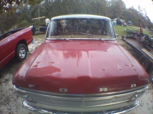 1969 Red and White Ford F-100 Pick up