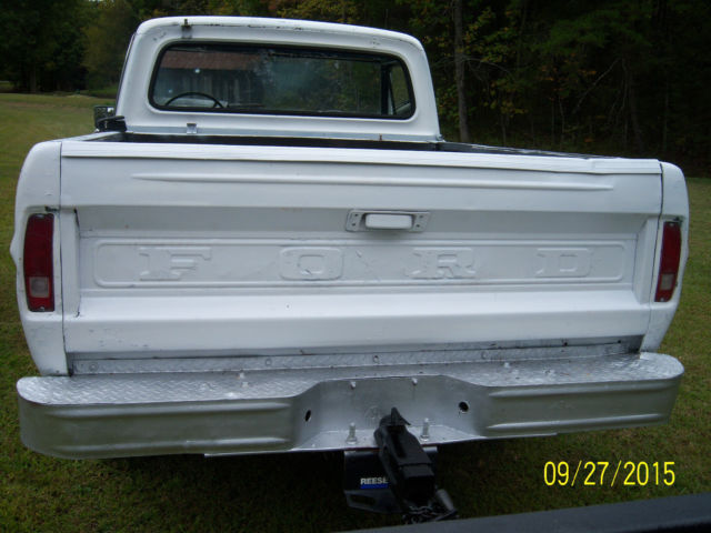1969 White Ford F-100 Standard Cab Pickup