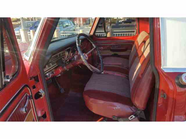 1969 Red Ford F-100 Standard Cab Pickup
