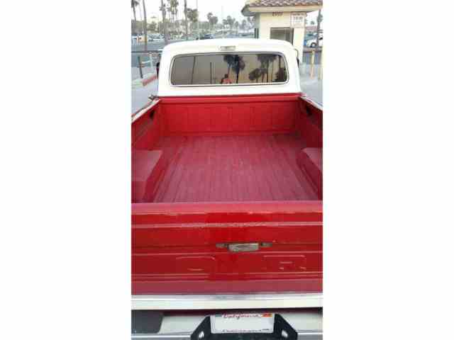 1969 Red Ford F-100 Standard Cab Pickup