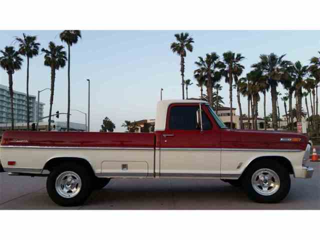 1969 Red Ford F-100 Standard Cab Pickup