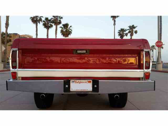 1969 Red Ford F-100 Standard Cab Pickup