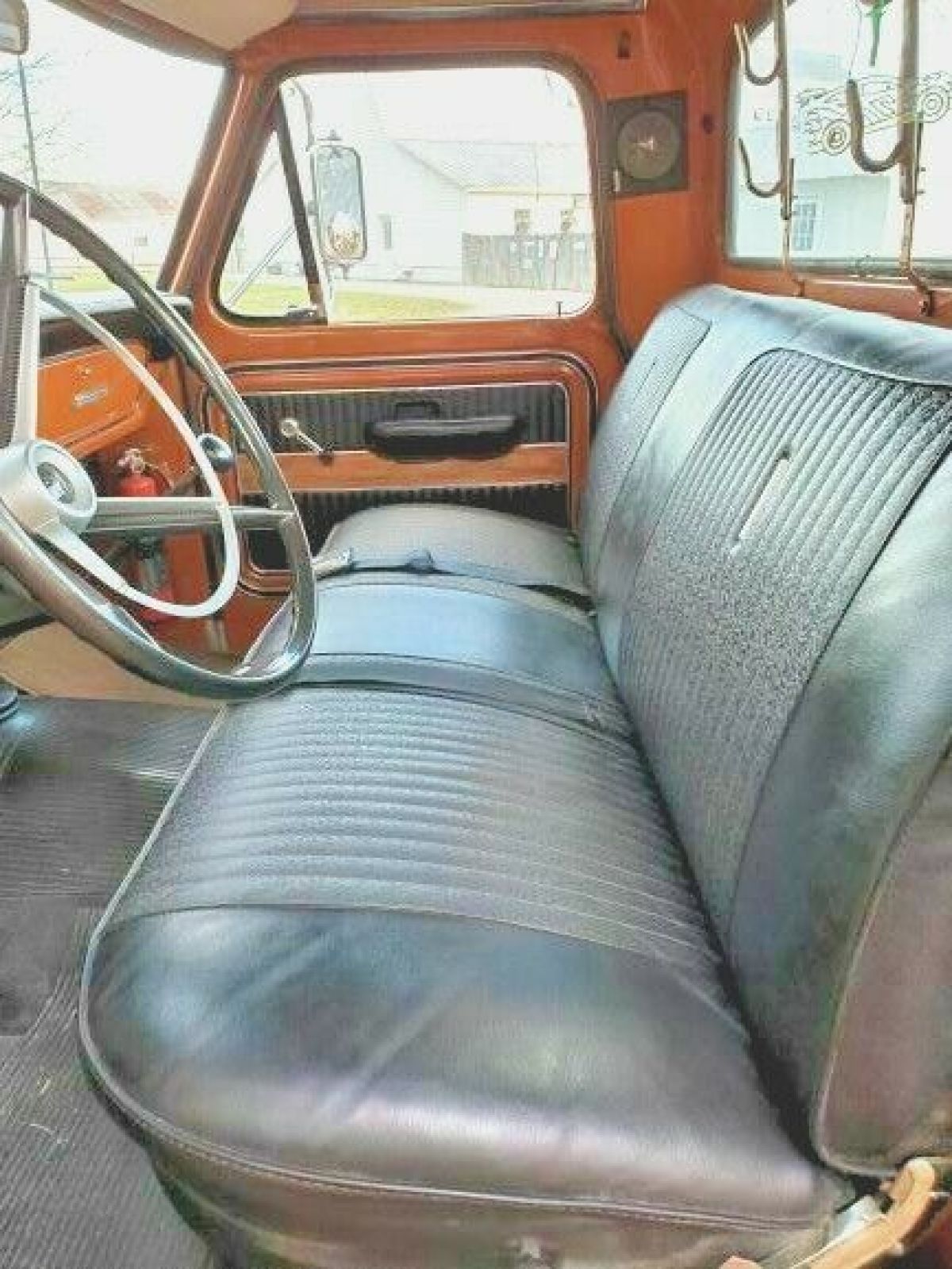 1969 Orange _ White Ford F-250 Standard Cab Long Bed