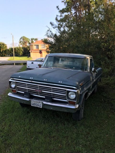 1969 Blue Ford F-100 Standard Cab Pickup