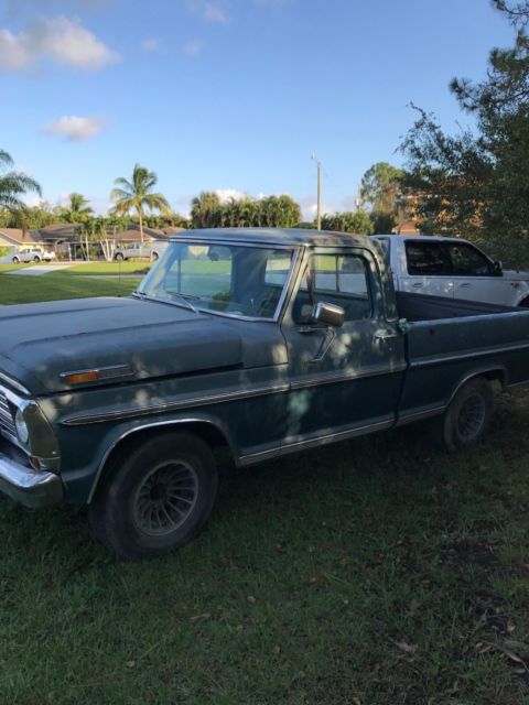 1969 Blue Ford F-100 Standard Cab Pickup