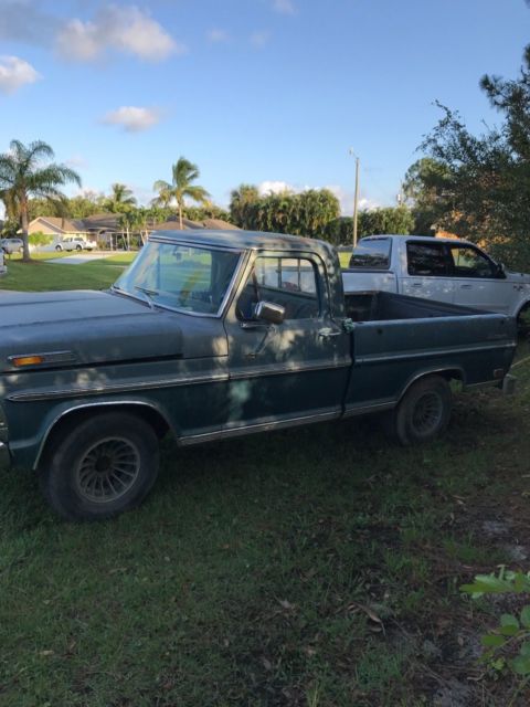 1969 Blue Ford F-100 Standard Cab Pickup