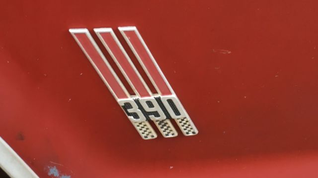 1969 Red Ford F-100 Short Bed Pick-Up