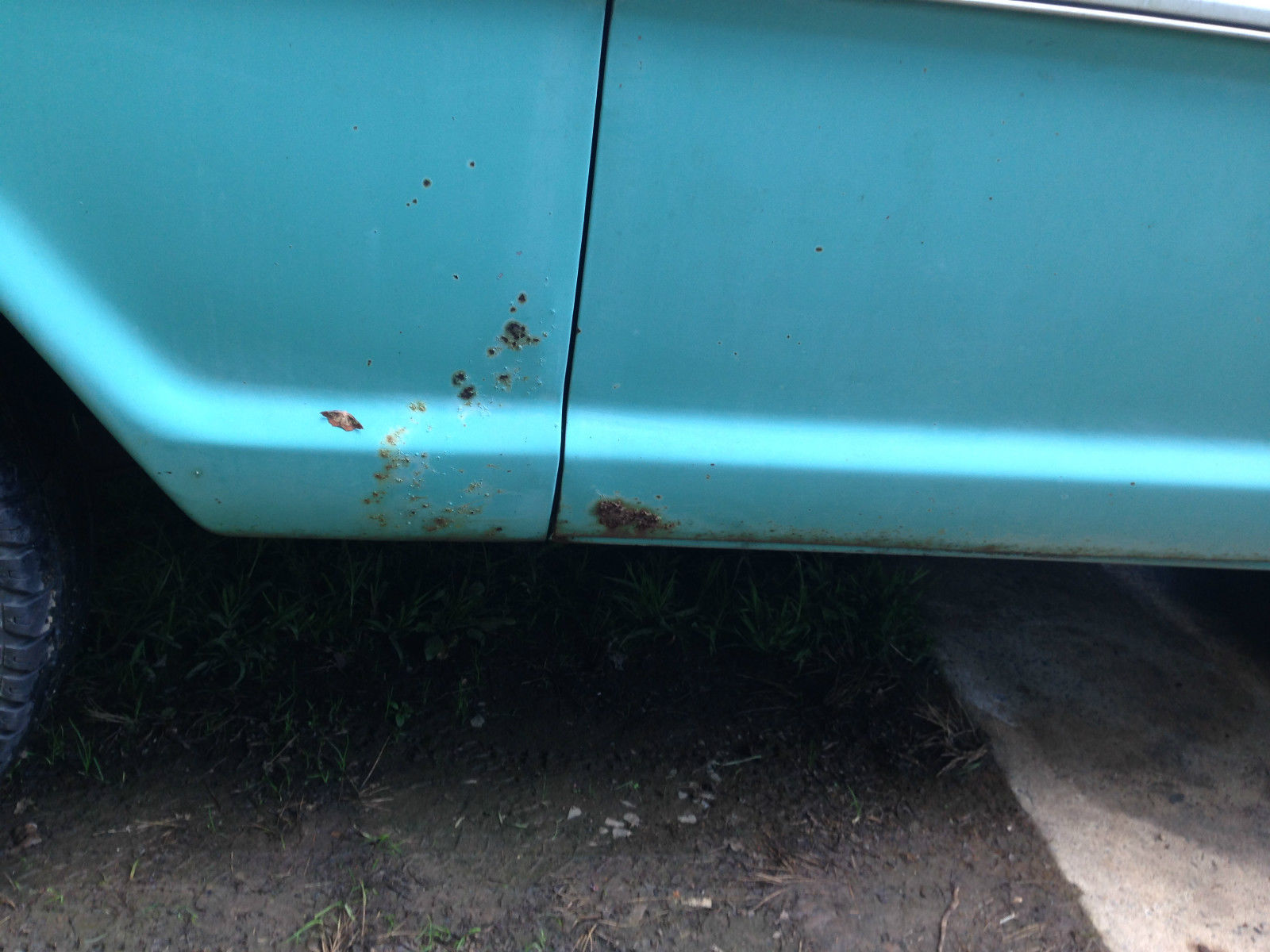 1969 Teal Ford F-100 Single Cab