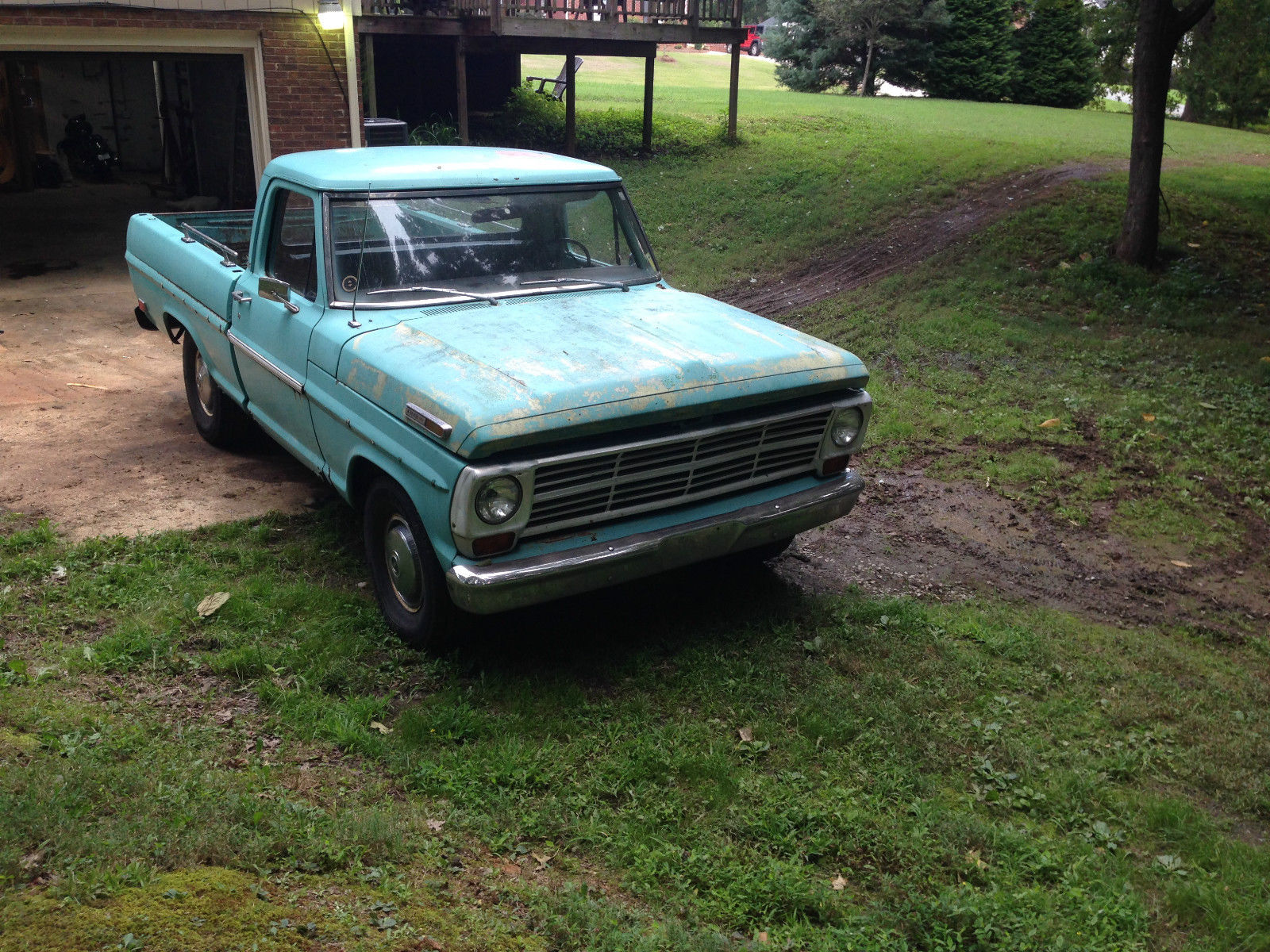 1969 Teal Ford F-100 Single Cab