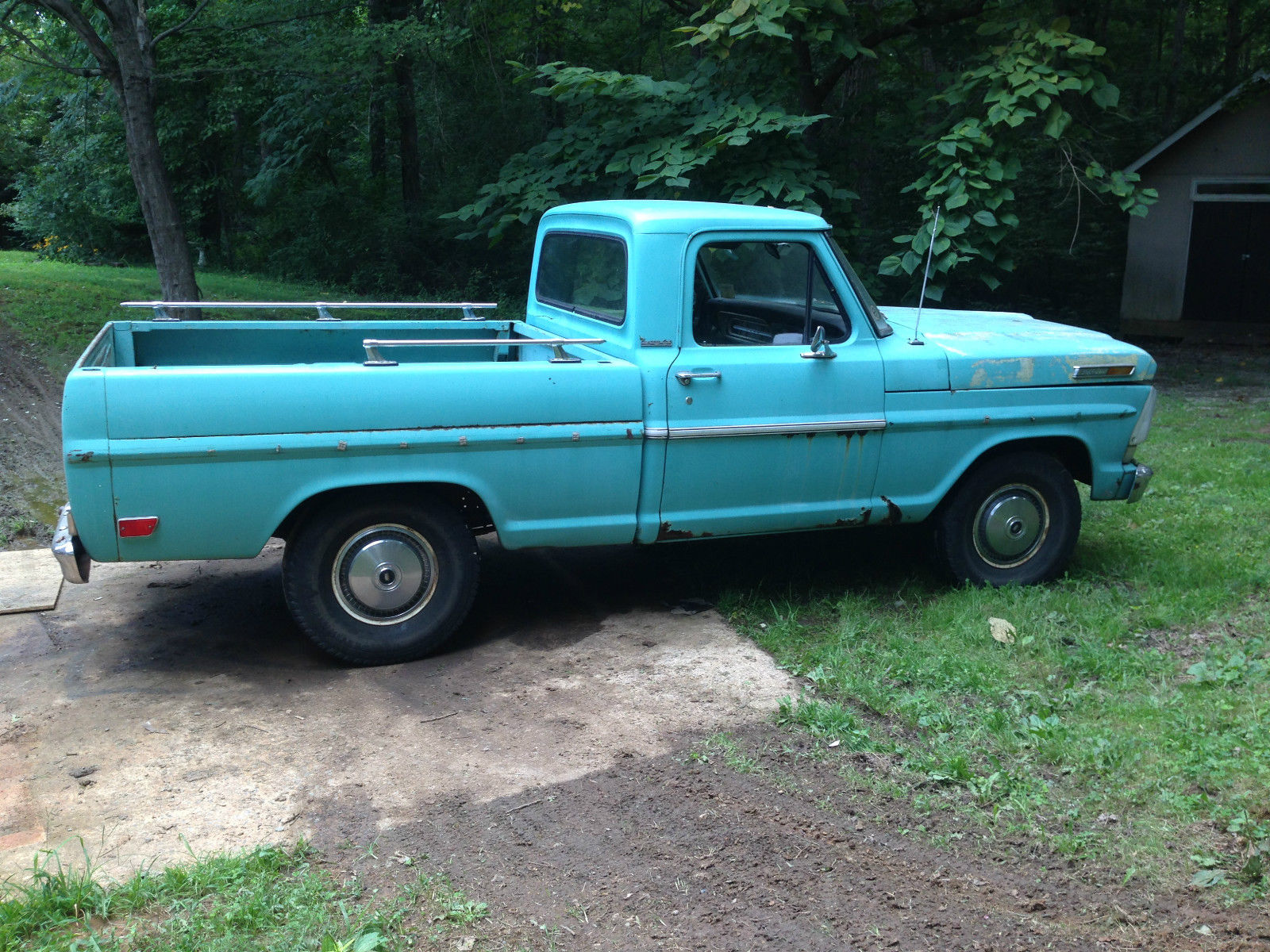 1969 Teal Ford F-100 Single Cab