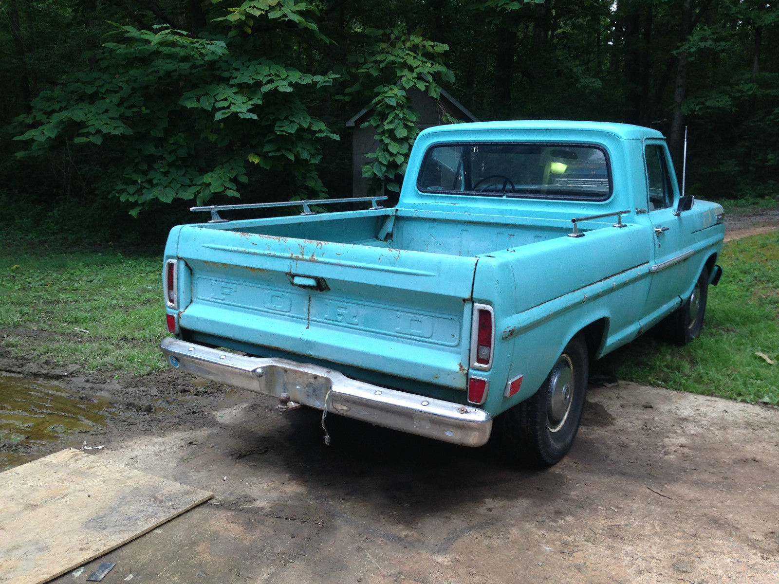 1969 Teal Ford F-100 Single Cab