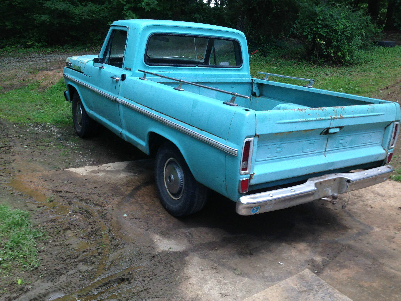 1969 Teal Ford F-100 Single Cab