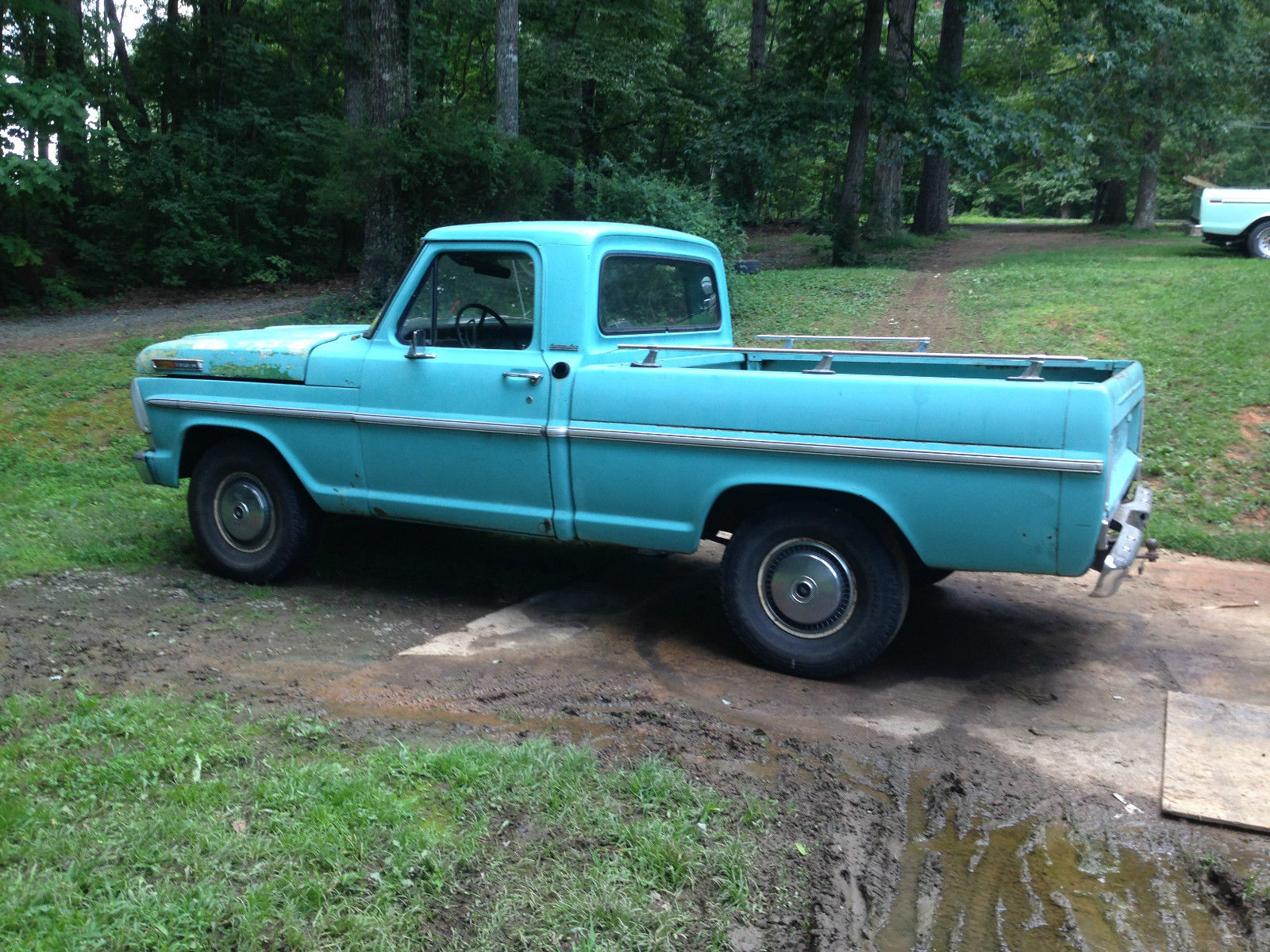 1969 Teal Ford F-100 Single Cab