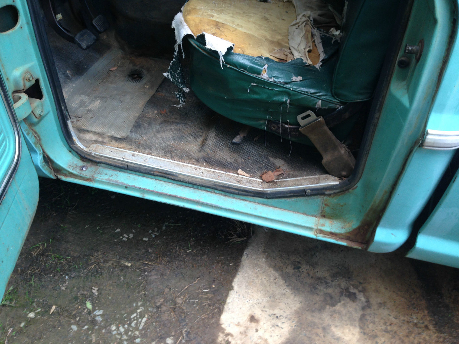 1969 Teal Ford F-100 Single Cab