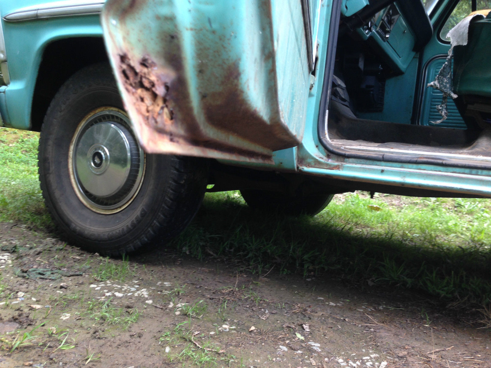 1969 Teal Ford F-100 Single Cab