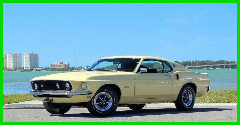 1969 Yellow Ford Mustang
