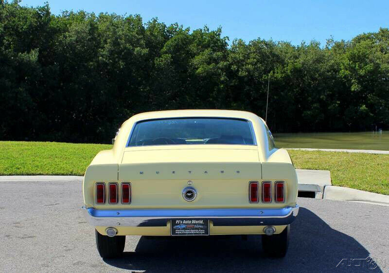 1969 Yellow Ford Mustang