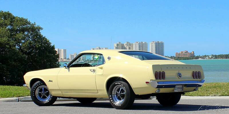 1969 Yellow Ford Mustang