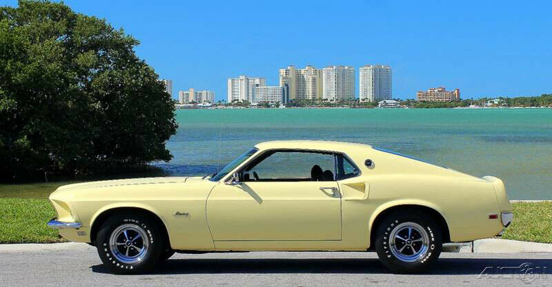 1969 Yellow Ford Mustang