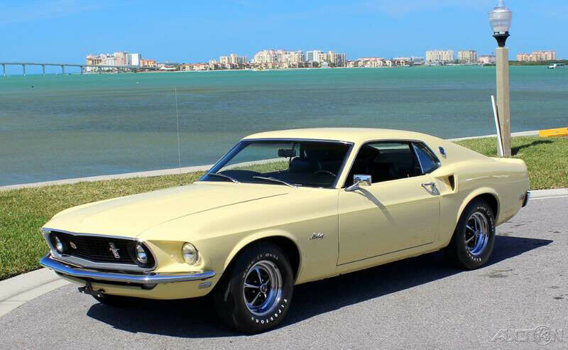 1969 Yellow Ford Mustang