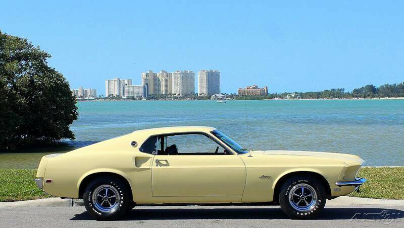 1969 Yellow Ford Mustang